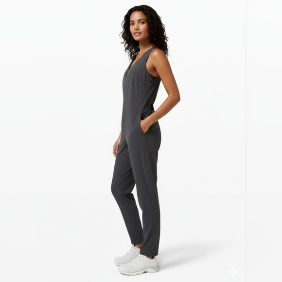 Lululemon Vindur Onesie lululemon LAB Graphite Grey Size 4. - Picture 6 of 16